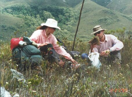 Susanne & Andreas in SW Tas Wilderness late 1999